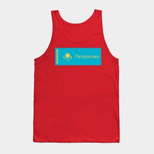 Petropavl City in Kazakhstan Flag Tank Top